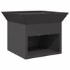 Vidaxl Feuerkorb schwarz 50 x 50 x 40 cm Stahl