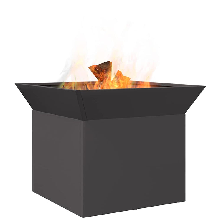 Vidaxl Feuerkorb schwarz 50 x 50 x 40 cm Stahl