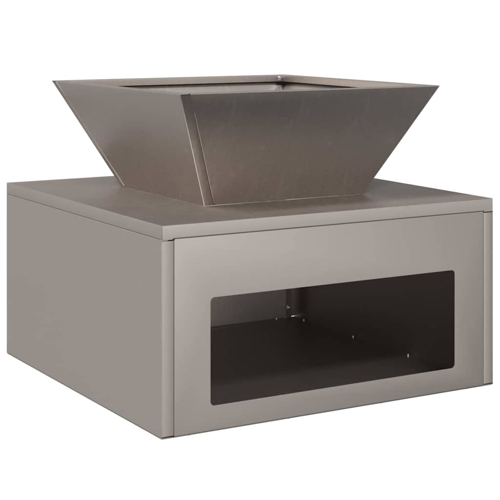 Vidaxl Feuerkorb rostig 50 x 50 x 40 cm Cortenstahl