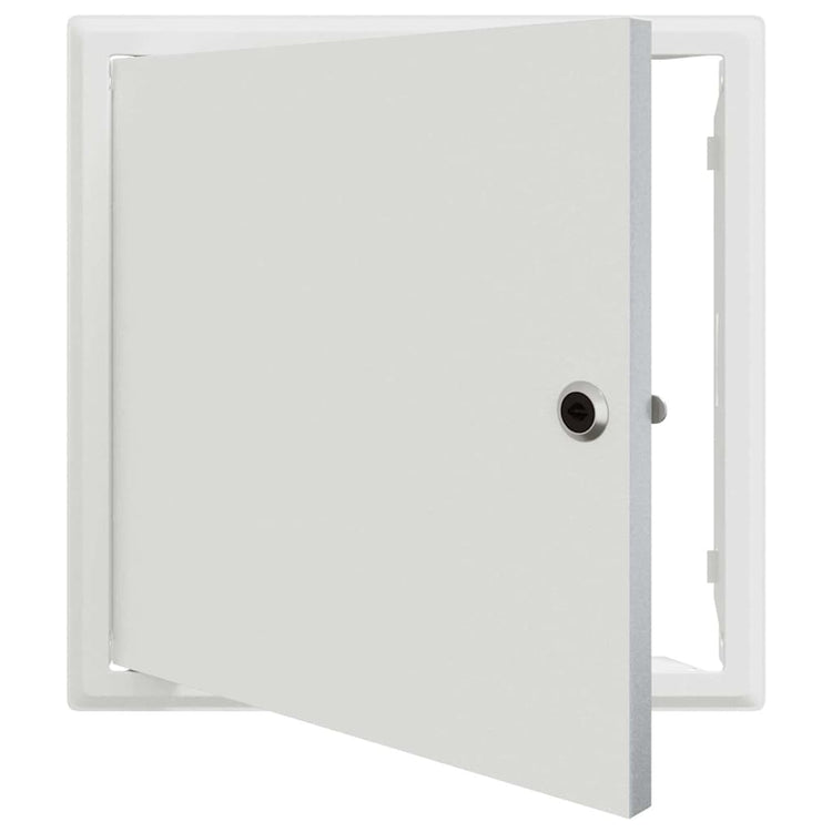 VidaXL Zugangsklappe weiß 33 x 33 x 3 cm Stahl