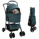 Vidaxx faltbarer Haustierkinderwagen grün 81 x 47 x 99 cm Polyester