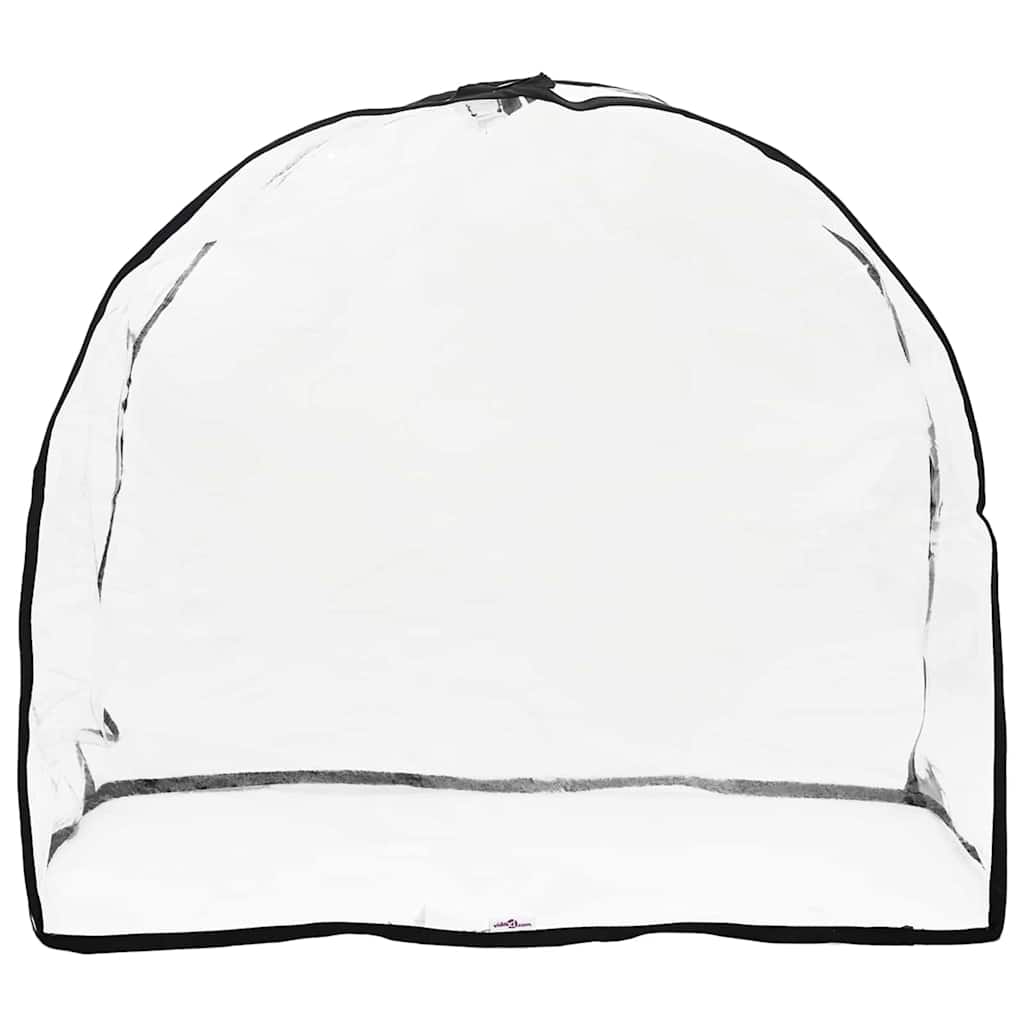 Vidaxxl Haustier-Buggy-Abdeckung mit Stauraum, transparent, 66 x 35 x 59 cm, PVC