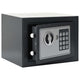 Vidaxl digitaler Safe mit Schloss dunkelgrau 23 x 17 x 17 cm Stahl