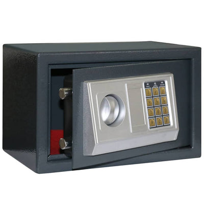 Vidaxl digitaler Safe mit Schloss dunkelgrau 31 x 20 x 20 cm Stahl