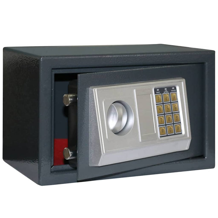 Vidaxl digitaler Safe mit Schloss dunkelgrau 31 x 20 x 20 cm Stahl