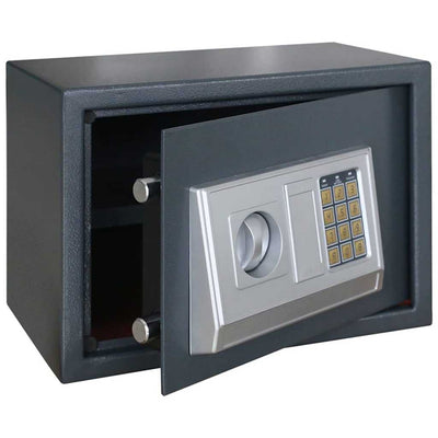 Vidaxl digitaler Safe mit Schloss dunkelgrau 35 x 25 x 25 cm Stahl