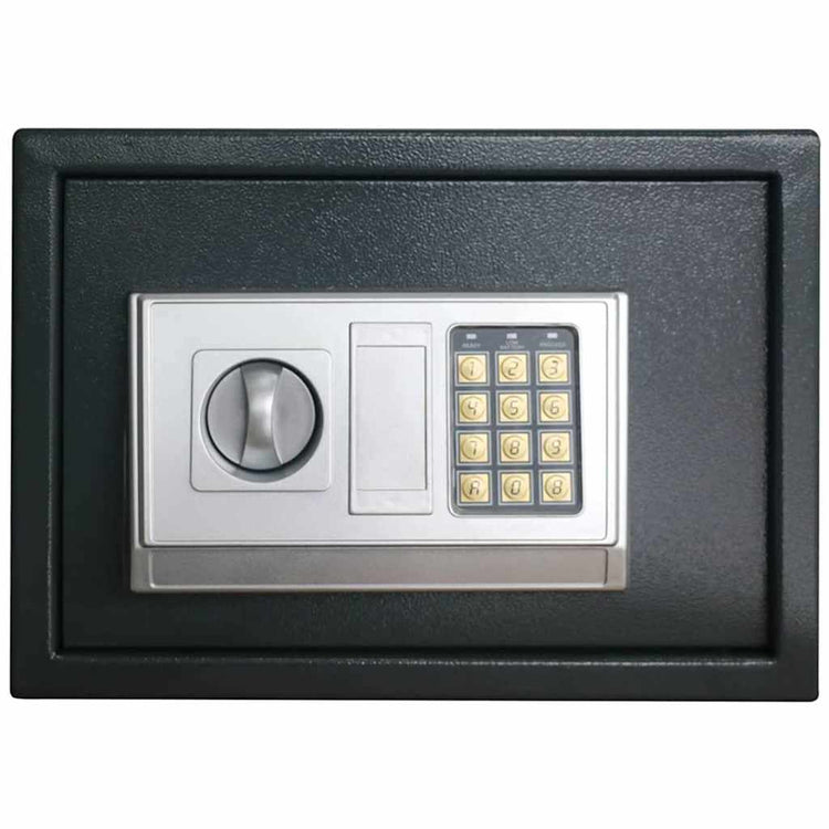 Vidaxl digitaler Safe mit Schloss dunkelgrau 35 x 25 x 25 cm Stahl