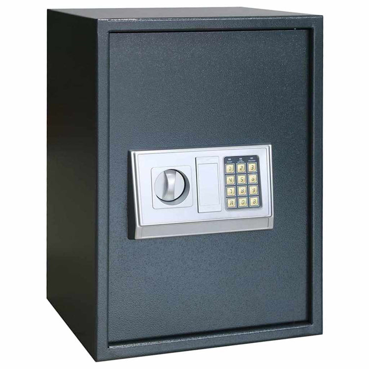 Vidaxl digitaler Safe mit Schloss dunkelgrau 35 x 31 x 50 cm Stahl