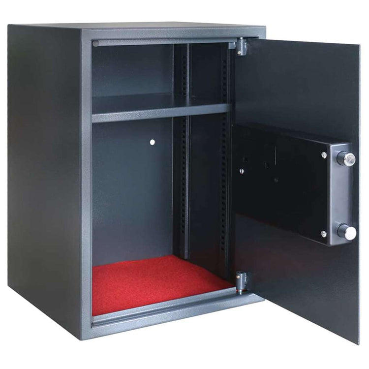 Vidaxl digitaler Safe mit Schloss dunkelgrau 35 x 31 x 50 cm Stahl