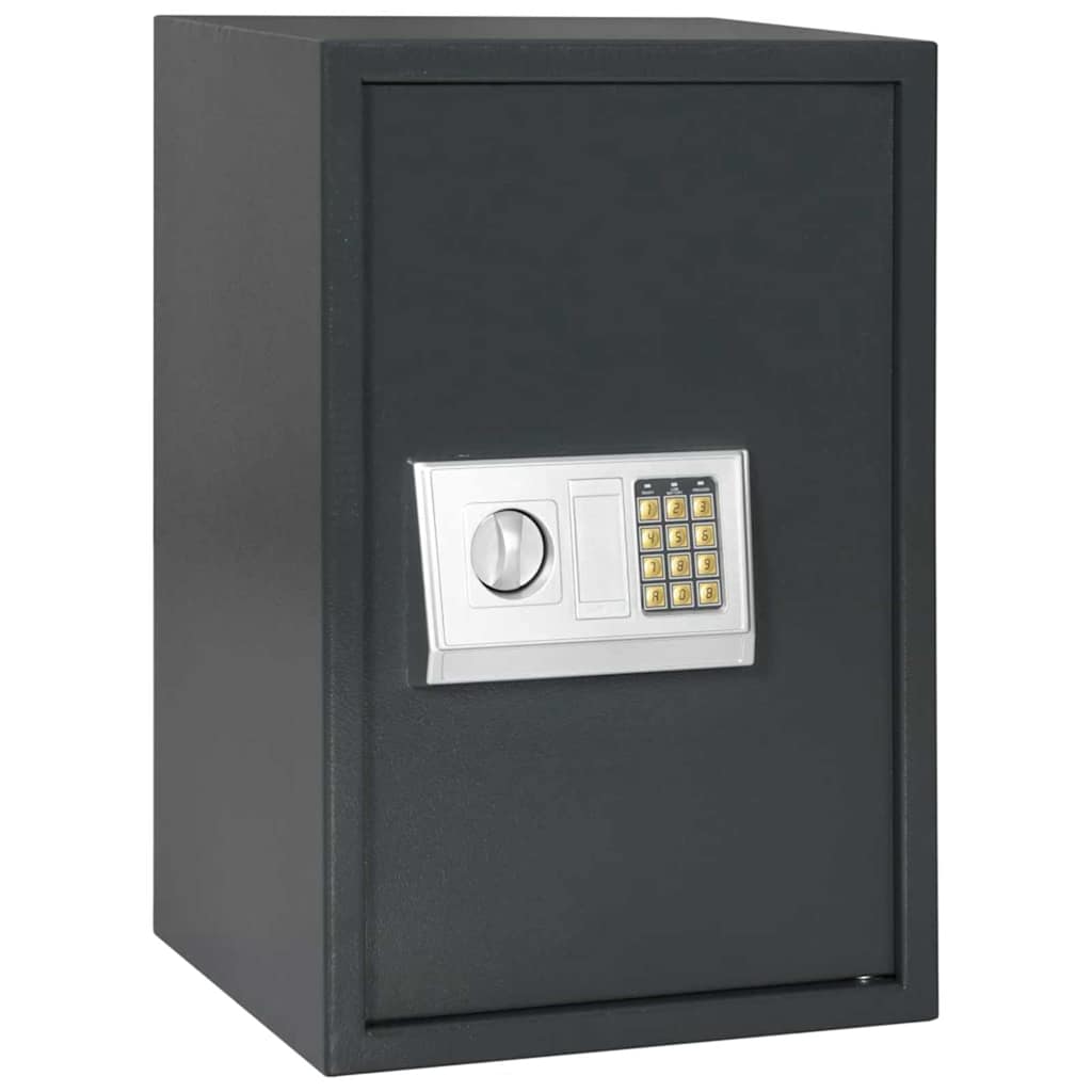 Vidaxl digitaler Safe mit Schloss dunkelgrau 40 x 35 x 60 cm Stahl