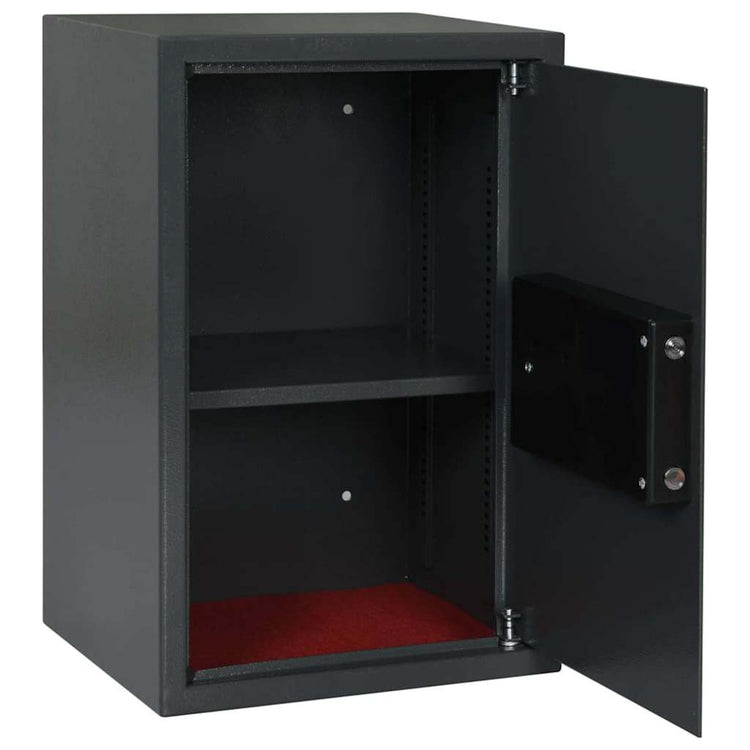 Vidaxl digitaler Safe mit Schloss dunkelgrau 40 x 35 x 60 cm Stahl
