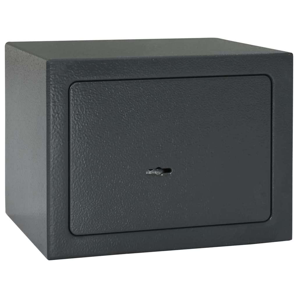 Vidaxx Tresor mit Schloss dunkelgrau 23 x 17 x 17 cm Stahl