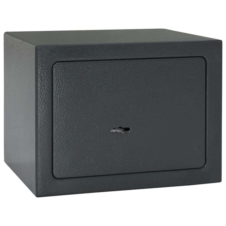 Vidaxx Tresor mit Schloss dunkelgrau 23 x 17 x 17 cm Stahl