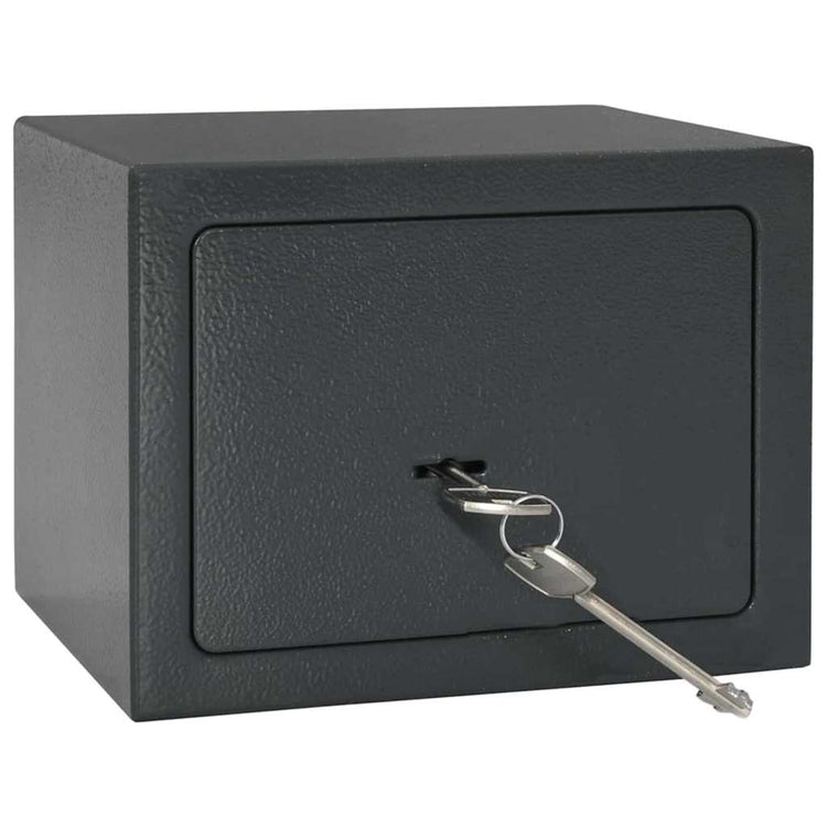 Vidaxx Tresor mit Schloss dunkelgrau 23 x 17 x 17 cm Stahl