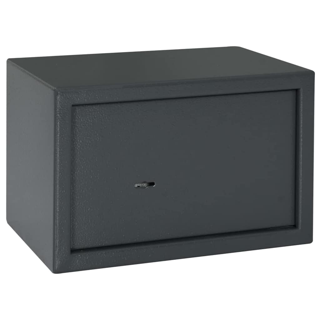 Vidaxx Tresor mit Schloss dunkelgrau 31 x 20 x 20 cm Stahl
