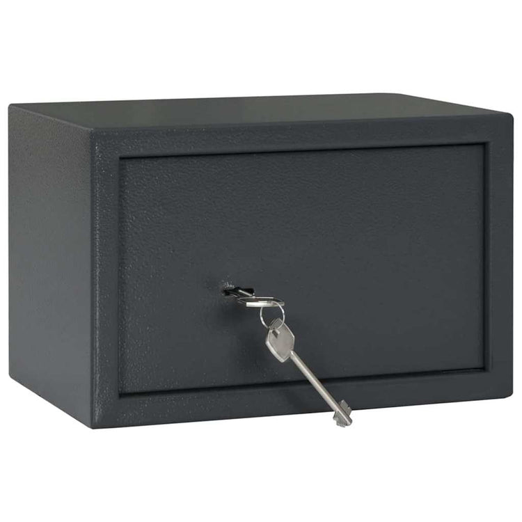 Vidaxx Tresor mit Schloss dunkelgrau 31 x 20 x 20 cm Stahl