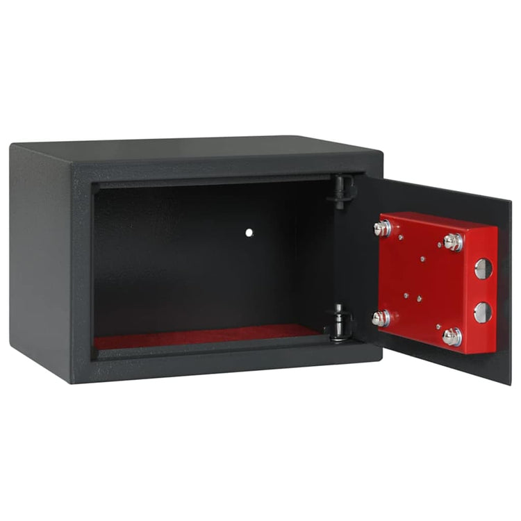 Vidaxx Tresor mit Schloss dunkelgrau 31 x 20 x 20 cm Stahl