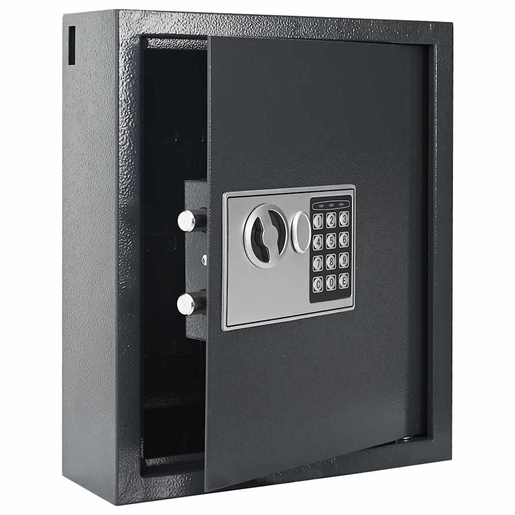 Vidaxl digitaler Safe mit Schloss dunkelgrau 30 x 10 x 36,5 cm Stahl