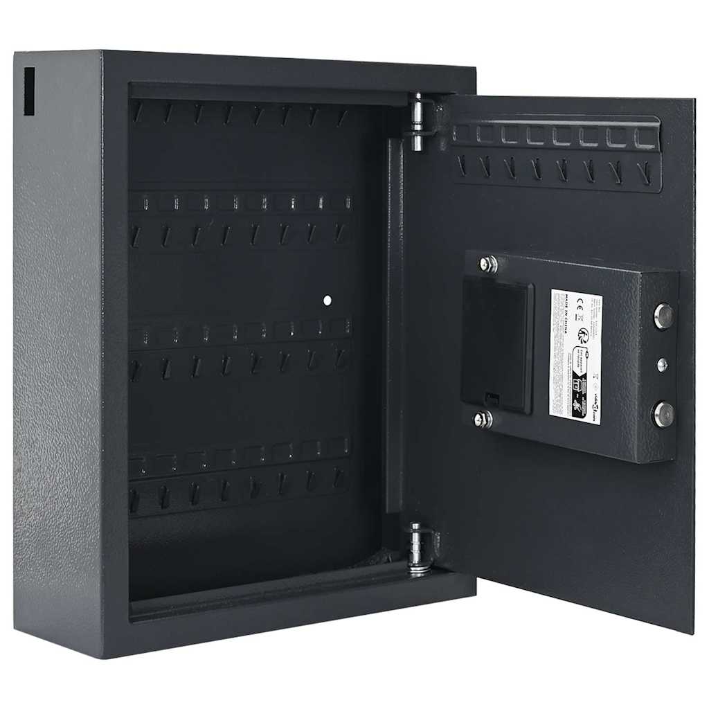 Vidaxl digitaler Safe mit Schloss dunkelgrau 30 x 10 x 36,5 cm Stahl