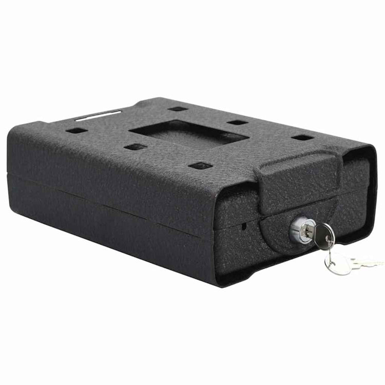 Vidaxxl Autotresor mit Schloss schwarz 22 x 16 x 7 cm Stahl