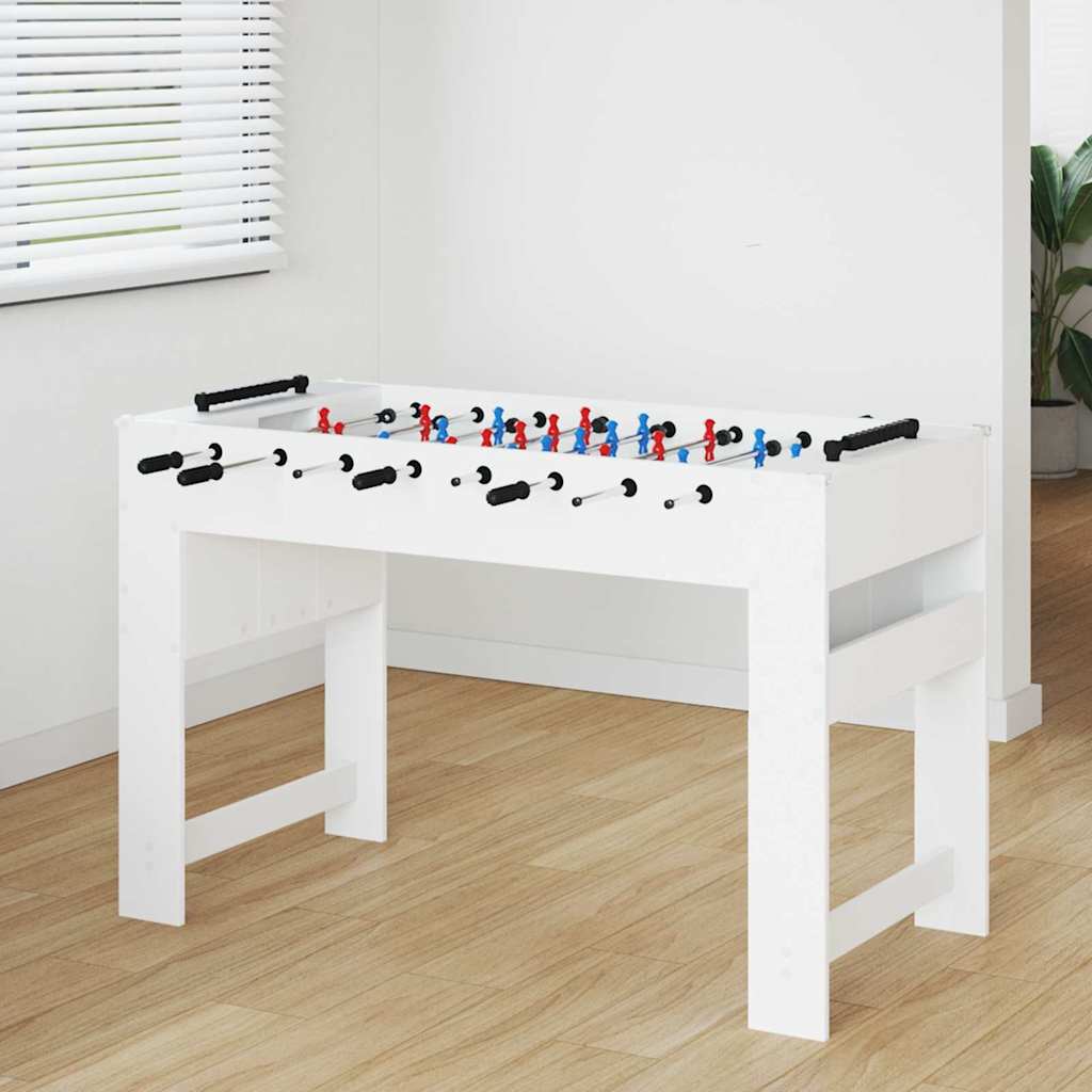 Vidaxx weißer Kickertisch 125 x 60,5 x 80 cm, fertiges Holz