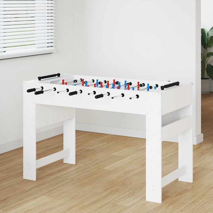Vidaxx weißer Kickertisch 125 x 60,5 x 80 cm, fertiges Holz