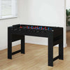 VidaXL Kickertisch aus schwarzer Eiche, 125 x 60,5 x 80 cm, fertiges Holz