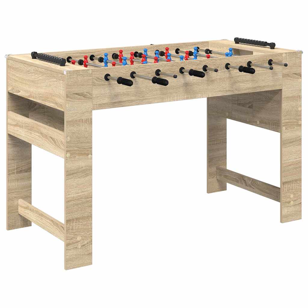 Vidaxl Kickertisch Sonoma-Eiche 125 x 60,5 x 80 cm fertiges Holz