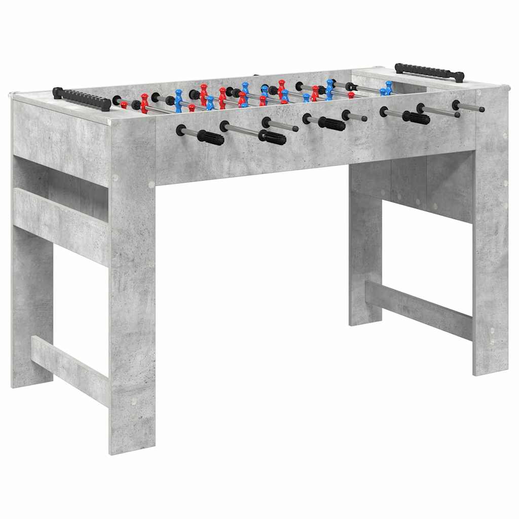 Vidaxx Kickertisch Betongrau 125 x 60,5 x 80 cm Fertigholz