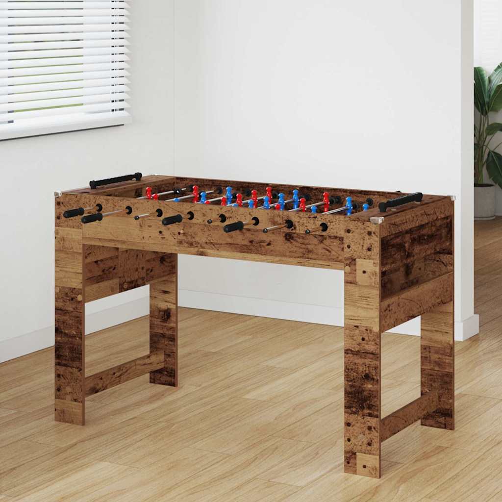 Vidaxx Altholz Kickertisch 125 x 60,5 x 80 cm verarbeitetes Holz