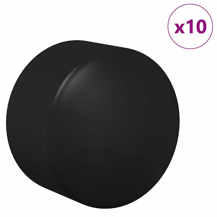 Vidaxxl Kickertisch-Endkappen 10 Stück schwarz 1,9 x 1,9 x 1,6 cm