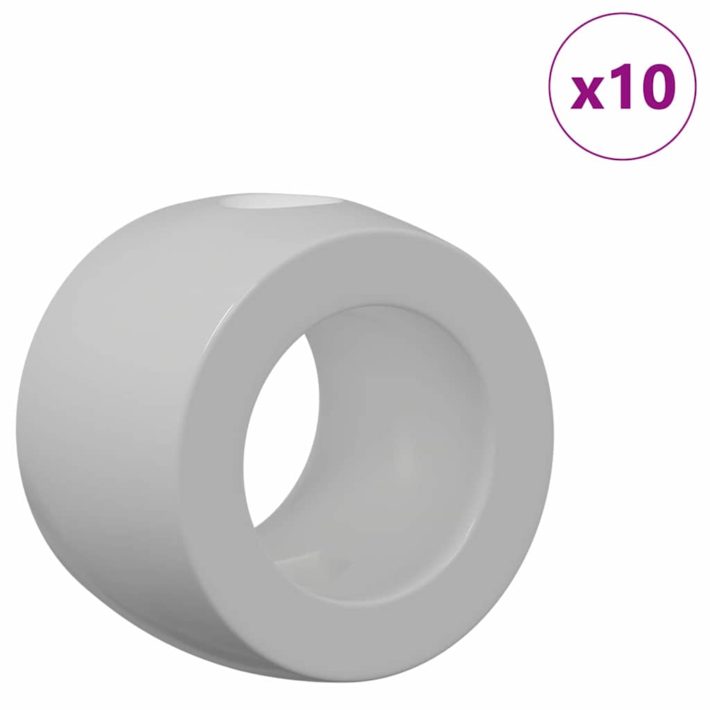 Vidaxl Kickertischlager 10 Stück schwarz 3 x 3 x 2,1 cm Kunststoff