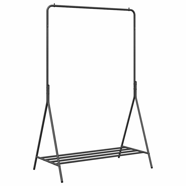 Vidaxx Kleiderständer mit Stauraum schwarz 100 x 56 x 154 cm Stahl