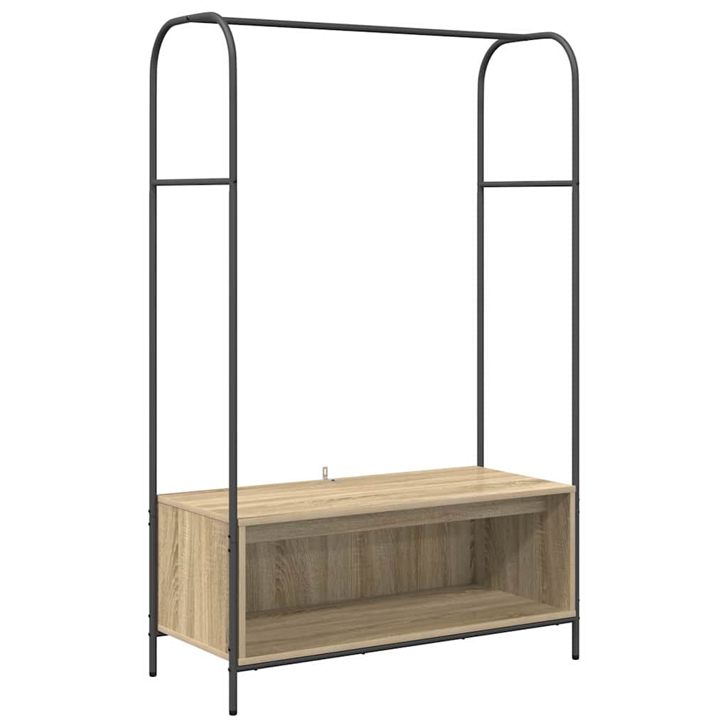 Vidaxx Kleiderständer Brauneiche 100 x 44 x 160 cm fertiges Holz