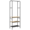 Vidaxl Kleiderständer mit Regal Sonoma-Eiche 60 x 30 x 171 cm fertiges Holz