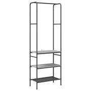 Vidaxl Kleiderständer mit Regal, graues Sonoma, 60 x 30 x 171 cm, fertiges Holz - afbeelding 2