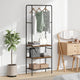 Vidaxx Kleiderständer mit Ablage Altholz 60 x 30 x 171 cm verarbeitetes Holz