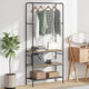 Vidaxl Kleiderständer mit Regal Sonoma-Eiche 77 x 30 x 171 cm fertiges Holz