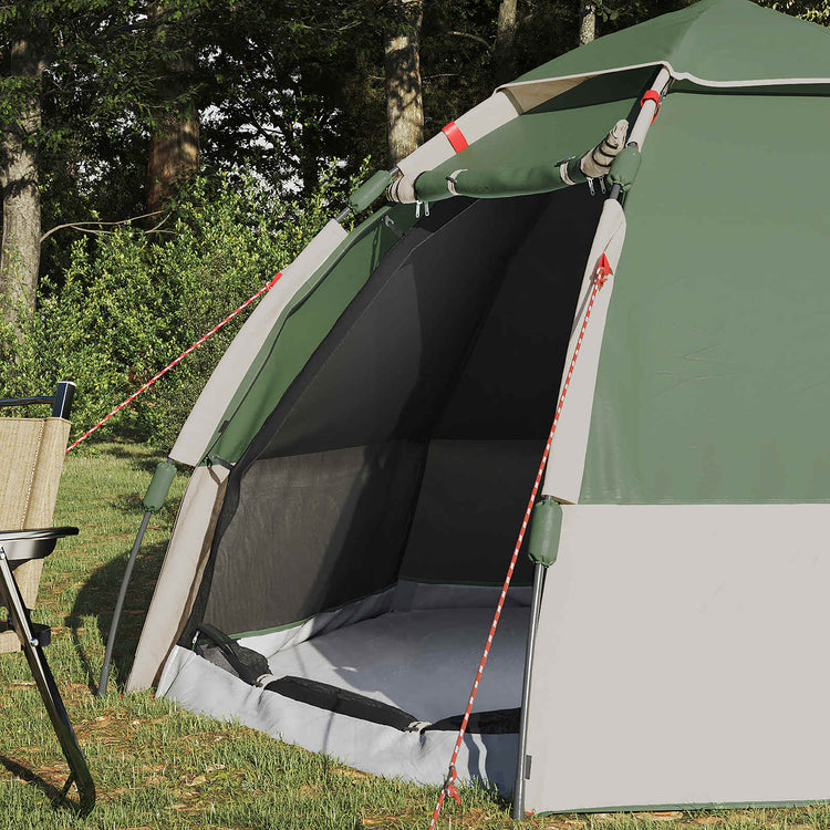 VidaXL Sofortzelt mit Regenschutz für 4 Personen mit Schnellverschluss