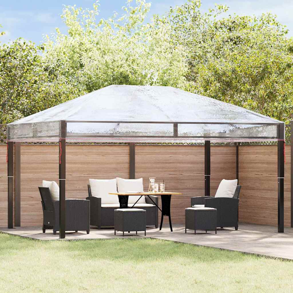VidaXL Pavillon-Abdeckung Ersatz transparent 400 x 300 x 32 cm PVC
