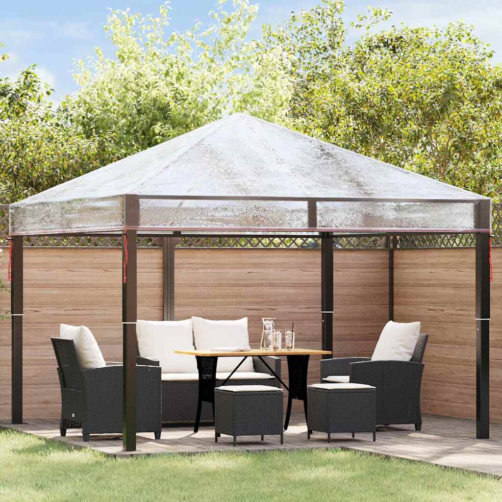 VidaXL Pavillon-Abdeckung Ersatz transparent 3 x 3 m PVC