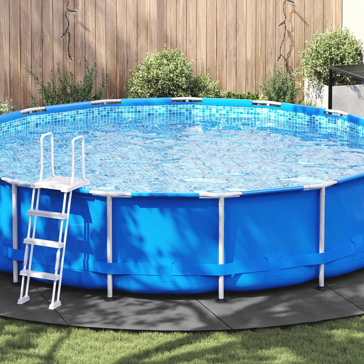 Vidaxl Schwimmbadbodenplane hellgrau ø 610 cm Vliesstoff