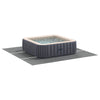 Vidaxl Schwimmbad-Bodenplane hellgrau 396 x 396 x 0,1 cm