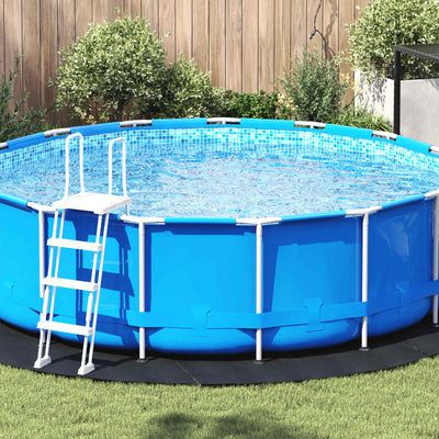Vidaxl Schwimmbadbodenplane schwarz ø 366 cm Vliesstoff