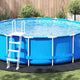 Vidaxl Schwimmbadbodenplane schwarz ø 458 cm Vliesstoff