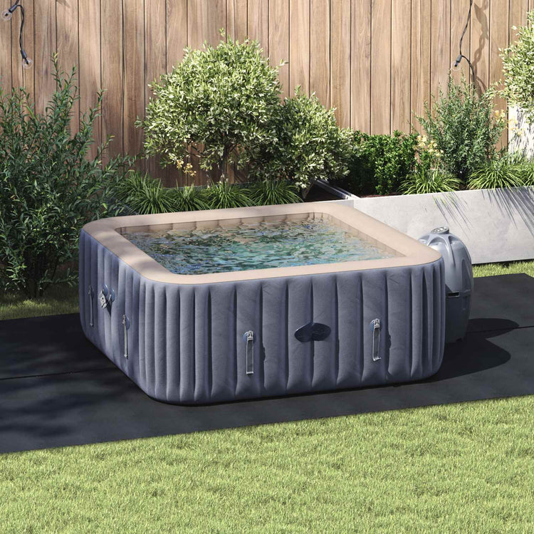 Vidaxl Schwimmbadbodenplane schwarz 420 x 220 x 0,1 cm Vliesstoff