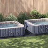 Vidaxl Schwimmbadbodenplane schwarz 640 x 321 x 0,1 cm Vliesstoff