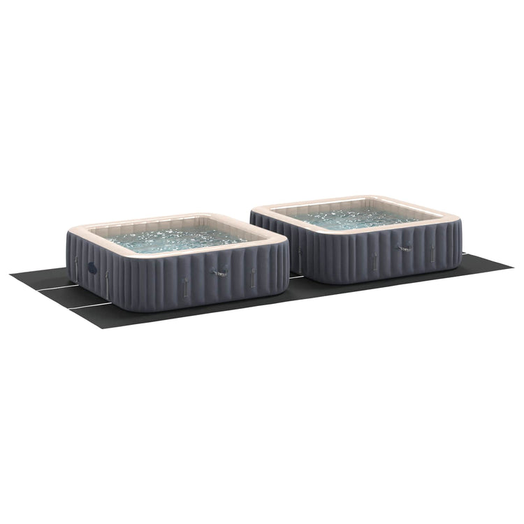 Vidaxl Schwimmbadbodenplane schwarz 640 x 321 x 0,1 cm Vliesstoff