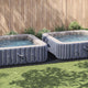 Vidaxl Schwimmbadbodenplane schwarz 820 x 420 x 0,1 cm Vliesstoff