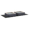 Vidaxl Schwimmbadbodenplane schwarz 999 x 500 x 0,1 cm Vliesstoff